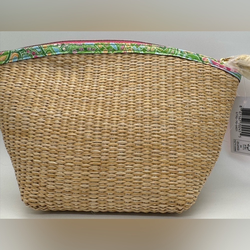 NWT Estée Lauder wicker cosmetic bag - Picture 3 of 5